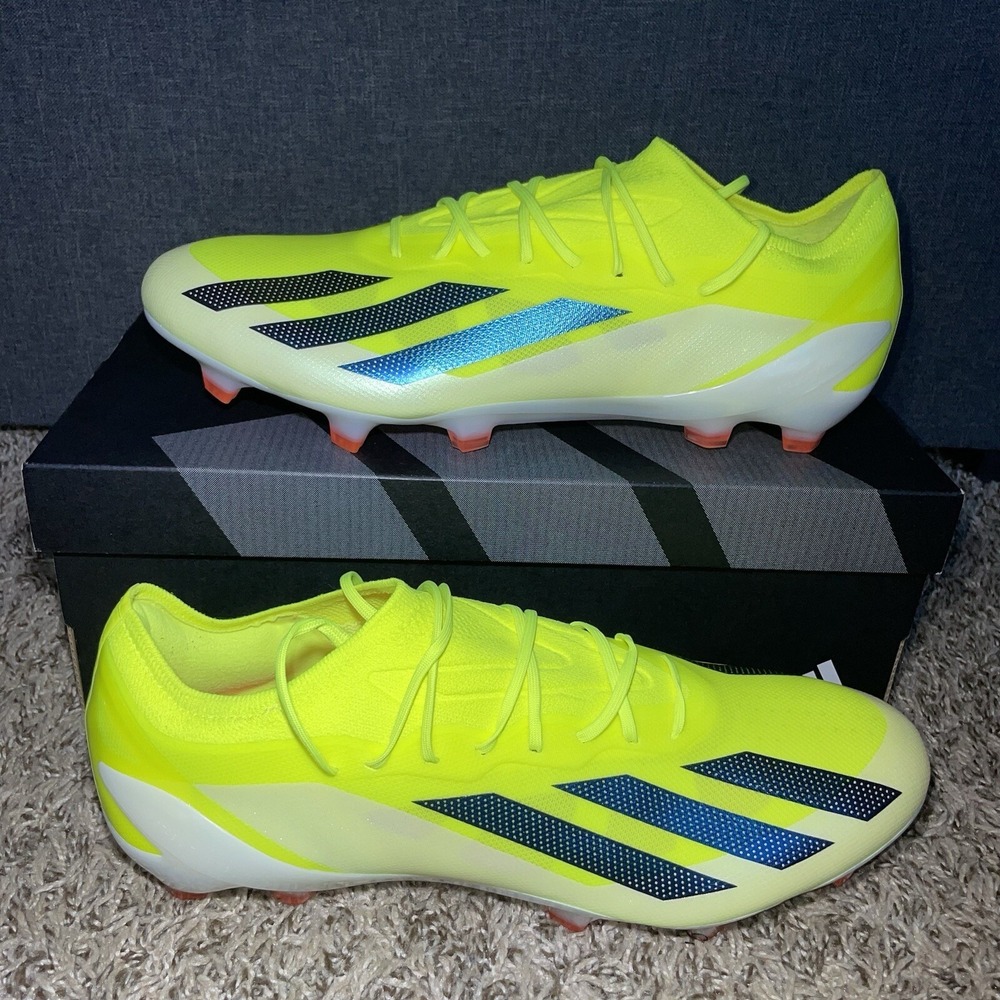 Adidas X Crazyfast Elite FG Men's Size 12 Solar Yellow Soccer Cleats IE2376 NEW